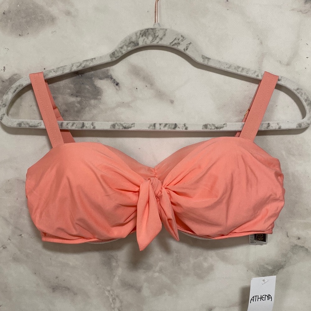 Athena Salmon Peach Padded Bikini Top